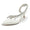 Women's Silk Satin With Rhinestone Tassel Closed Toe Stiletto Heel Wedding Shoes