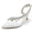 Women's Silk Satin With Rhinestone Tassel Closed Toe Stiletto Heel Wedding Shoes