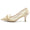 Women's Lace With Bowknot Lace Closed Toe Stiletto Heel Wedding Shoes
