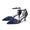 Women's Lace Silk Satin With Ankle Strap Closed Toe Stiletto Heel Evening Shoes
