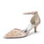 Women's Lace Silk Satin With Ankle Strap Closed Toe Stiletto Heel Evening Shoes