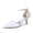 Women's Lace Silk Satin With Ankle Strap Closed Toe Stiletto Heel Evening Shoes