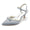 Women's Silk Satin With Ankle Strap Pearl Closed Toe Stiletto Heel Evening Shoes