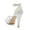 Women's Lace With Ankle Strap Flower Lace Rhinestone Peep Toe Stiletto Heel Evening Shoes