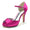 Women's Silk Satin With Ankle Strap Peep Toe Stiletto Heel Wedding Shoes