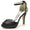 Women's Silk Satin With Ankle Strap Rhinestone Peep Toe Stiletto Heel Party Shoes