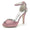 Women's Silk Satin With Ankle Strap Rhinestone Peep Toe Stiletto Heel Party Shoes