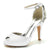Women's Silk Satin With Ankle Strap Rhinestone Peep Toe Stiletto Heel Party Shoes