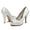 Women's Flower Silk Satin With Closed Toe Stiletto Heel Evening Shoes