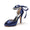 Women's Silk Satin With Ankle Strap Lace-up Rhinestone Peep Toe Stiletto Heel Evening Shoes