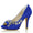 Women's Silk Satin With Flower Rhinestone Peep Toe Stiletto Heel Wedding Shoes