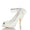 Women's Silk Satin With Ankle Strap Lace-up Rhinestone Tassel Peep Toe Stiletto Heel Wedding Shoes