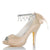 Women's Silk Satin With Ankle Strap Lace-up Tassel Peep Toe Stiletto Heel Party Shoes