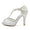 Women's Synthetic Mesh With Ankle Strap Lace Rhinestone Peep Toe Stiletto Heel Party Shoes