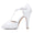 Women's Lace With Ankle Strap Lace Peep Toe Stiletto Heel Evening Shoes
