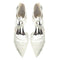 Women's Lace Silk Satin With Lace Closed Toe Ankle Strap Chunky Heel Evening Shoes