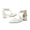 Women's Lace Silk Satin With Lace Closed Toe Ankle Strap Chunky Heel Evening Shoes
