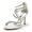 Women's Silk Satin With Ankle Strap Rhinestone Tassel Peep Toe Stiletto Heel Wedding Shoes