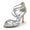 Women's Silk Satin With Ankle Strap Rhinestone Tassel Peep Toe Stiletto Heel Wedding Shoes
