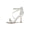 Women's Silk Satin With Ankle Strap Rhinestone Peep Toe Stiletto Heel Evening Shoes