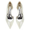 Women's Lace Closed Toe Flat Heel Evening Shoes