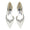 Women's Lace Closed Toe Rhinestone Flat Heel Evening Shoes