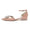 Women's Ankle Strap Patent Leather Mirror Finish With Rhinestone Closed Toe Flat Heel Wedding Shoes