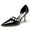 Women's Patent Leather Mirror Finish With Pearl Closed Toe Stiletto Heel Evening Shoes