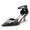 Women's Patent Leather Mirror Finish With Ankle Strap Rhinestone Closed Toe Stiletto Heel Evening Shoes