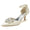 Women's Patent Leather Mirror Finish With Ankle Strap Rhinestone Closed Toe Stiletto Heel Evening Shoes