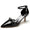 Women's Patent Leather Mirror Finish With Ankle Strap Bowknot Rhinestone Closed Toe Stiletto Heel Evening Shoes