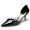 Women's Patent Leather Mirror Finish With Pearl Closed Toe Stiletto Heel Party Shoes