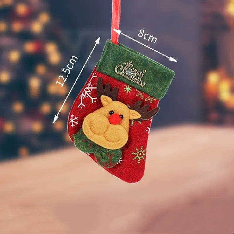 Classic Personalised 3D Decorate Christmas Stocking with Sequins