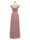 A-Line/Princess Capped V-Neck Sleeveless Chiffon With Pleats Floor-Length Bridesmaid Dresses