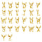 26 English Alphabet Surname Titanium Pendant Necklace