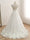 A-Line/Princess V-Neck Sleeveless Applique Tulle Floor-Length Wedding Dresses