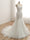 Trumpet/Mermaid V-Neck Sleeveless Applique With Beading Tulle Court Train Wedding Dresses