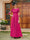 A-Line/Princess Long Evening Dresses with Lace Appliques & Half Sleeves