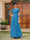 A-Line/Princess Long Evening Dresses with Lace Appliques & Half Sleeves