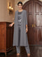 Chiffon Scoop 3/4 Sleeves 3 Pieces Pantsuits with Sequins & Jacket