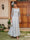 A-Line/Princess Sheer Neck Half Sleeves Long Evening Dresses with Appliques