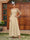 A-Line/Princess Sheer Neck Half Sleeves Long Evening Dresses with Appliques