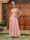 A-Line/Princess Sheer Neck Half Sleeves Long Evening Dresses with Appliques