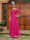 A-Line/Princess Sheer Neck Half Sleeves Long Evening Dresses with Appliques