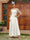 A-Line/Princess Sheer Neck Half Sleeves Long Evening Dresses with Appliques