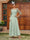 A-Line/Princess Sheer Neck Half Sleeves Long Evening Dresses with Appliques