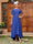 A-Line/Princess Sheer Neck Half Sleeves Long Evening Dresses with Appliques