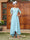 A-Line/Princess Sheer Neck Half Sleeves Long Evening Dresses with Appliques