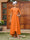 A-Line/Princess Sheer Neck Half Sleeves Long Evening Dresses with Appliques
