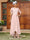 A-Line/Princess Sheer Neck Half Sleeves Long Evening Dresses with Appliques